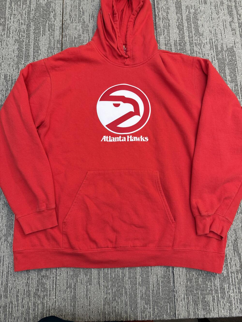 Atlanta Hawks Hoodie Mens 2XL Red NBA Basketball Hardwood Classics Throwback